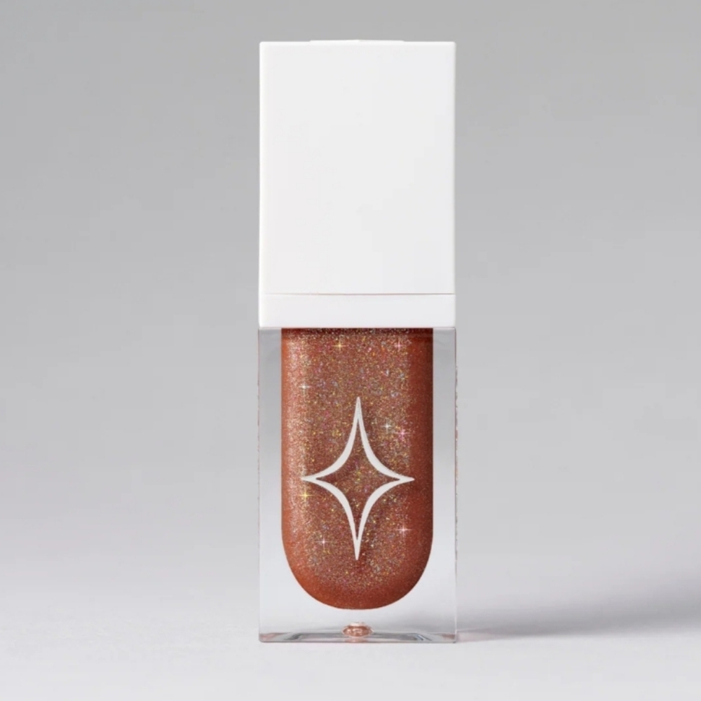 HALF MAGIC Drip Glitter Lip Gloss "Magic Brownie"